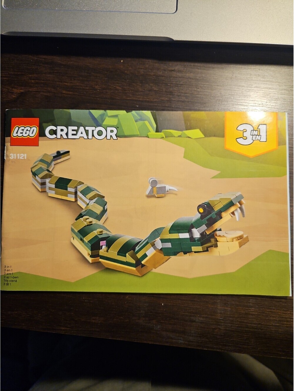 LEGO Creator 3 in 1 Crocodile 31121 Snake Instruction Manual
